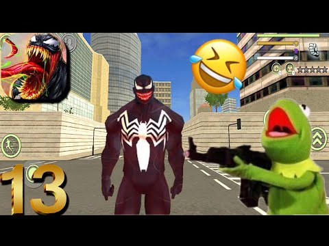 Super Venom Spiderman Rope Hero - Gangster City Criminal #13 Android Gameplay
