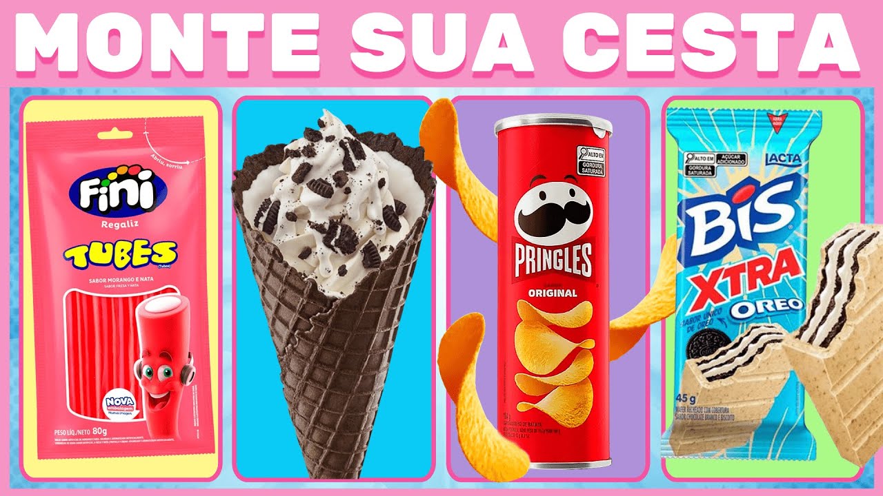 Monte sua CESTA de DOCES 🍧🍫🍭 | Escolha os Doces e Monte sua Cesta