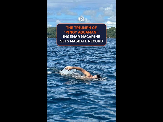 Surigao lawyer sets record as first to swim across Masbate channel