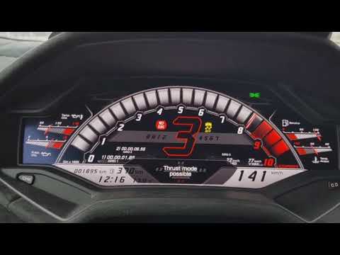 Lamborghini Huracan Performante 0-220 km/h launch control