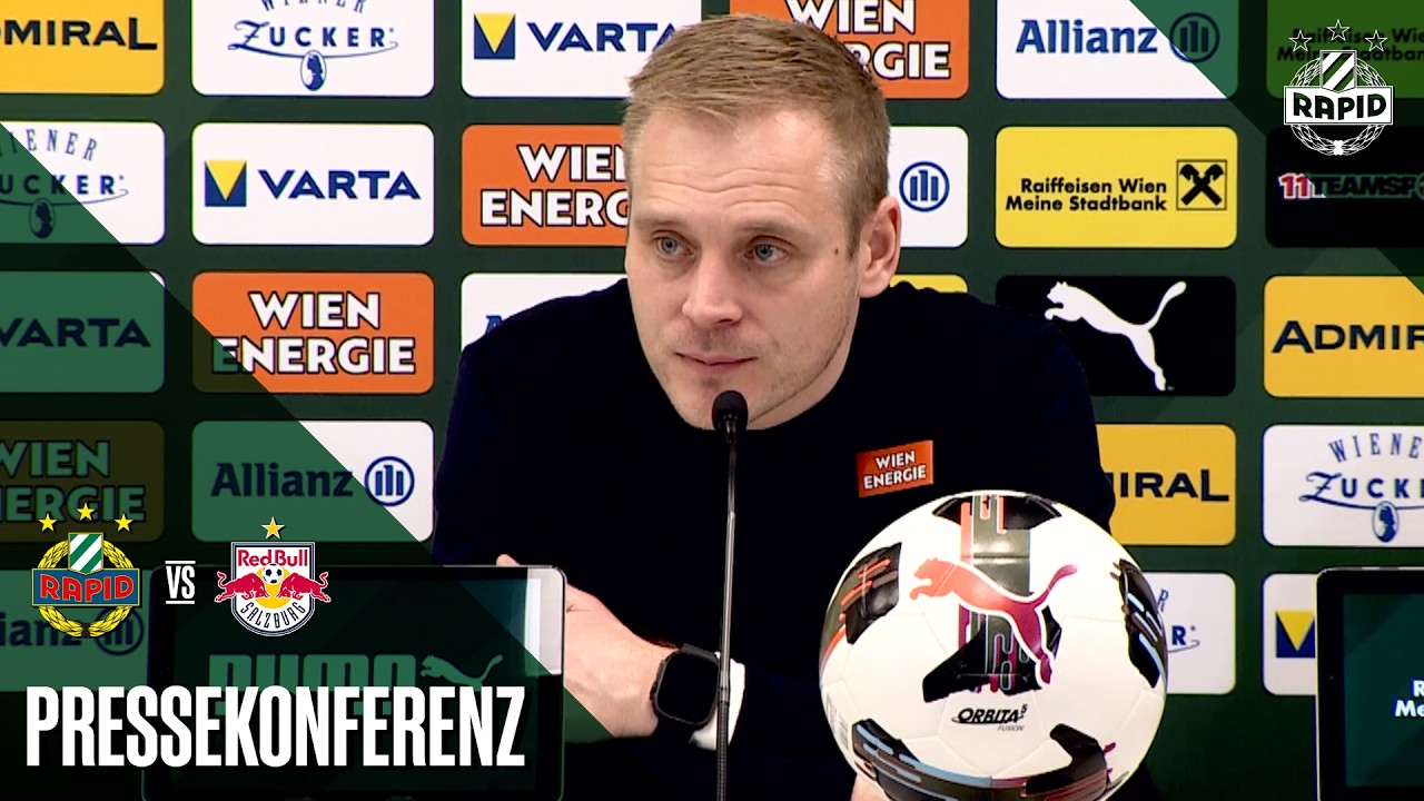 Pressekonferenz nach dem Spiel gegen den FC Salzburg