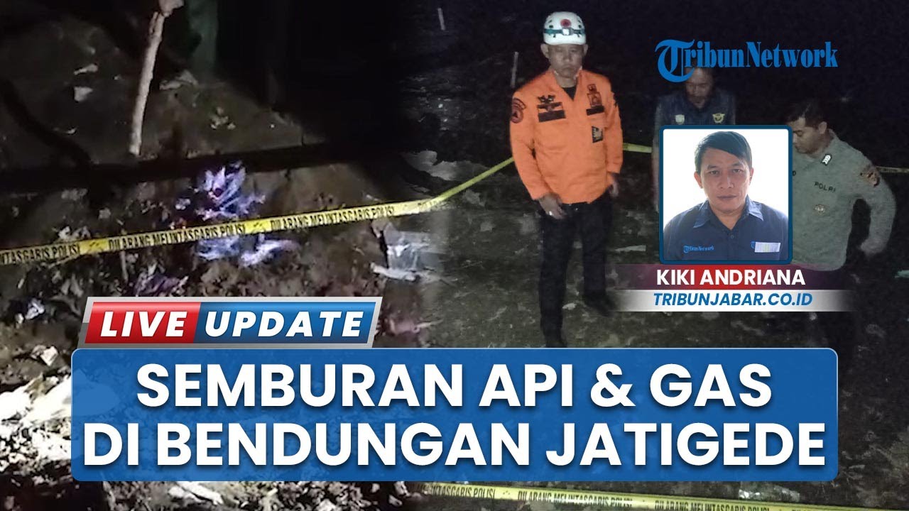 Semburan Api yang Disertai Bau Gas Menyengat Muncul di Bendungan Jatigede Sumedang