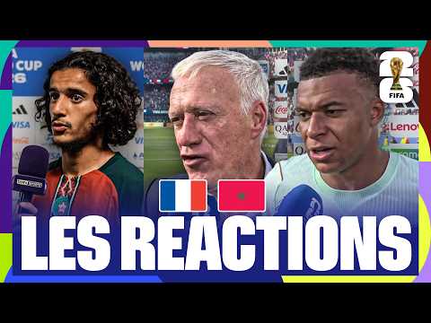 DESCHAMPS, MBAPPÉ, DEMBÉLÉ, OUAHBI... TOUTES les RÉACTIONS après FRANCE - MAROC