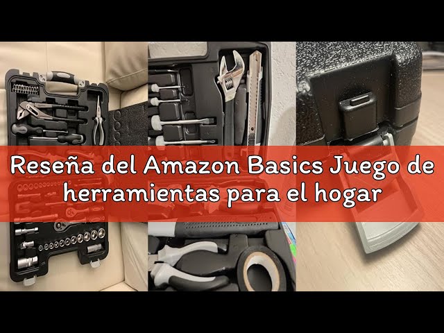 Vídeo relacionado con Amazon Basics Juego de herramientas para el hogar, Plástico, Negro/ Gris, 32 Unidad
