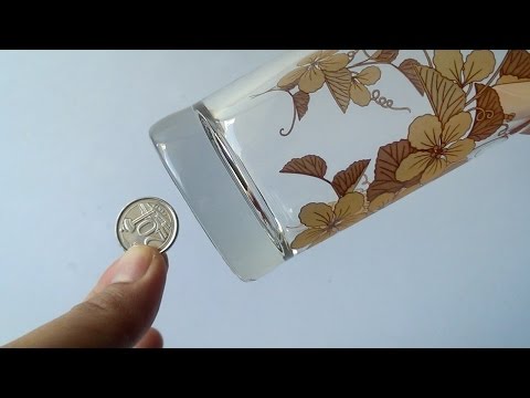 Easiest COIN THROUGH GLASS magic trick TUTORIAL