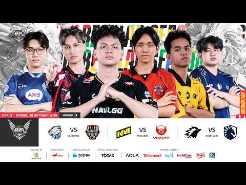 🔴 LIVE | MPL ID S18 | Minggu 9 Hari 3 | Bahasa Indonesia