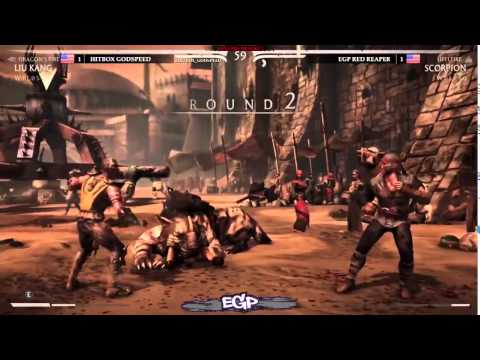 GNF 3 0 MKX Tournament   Hitbox Godspeed DF Liu Kang, MOS Ermac vs EGP Red Reaper Hellfire Scorpi