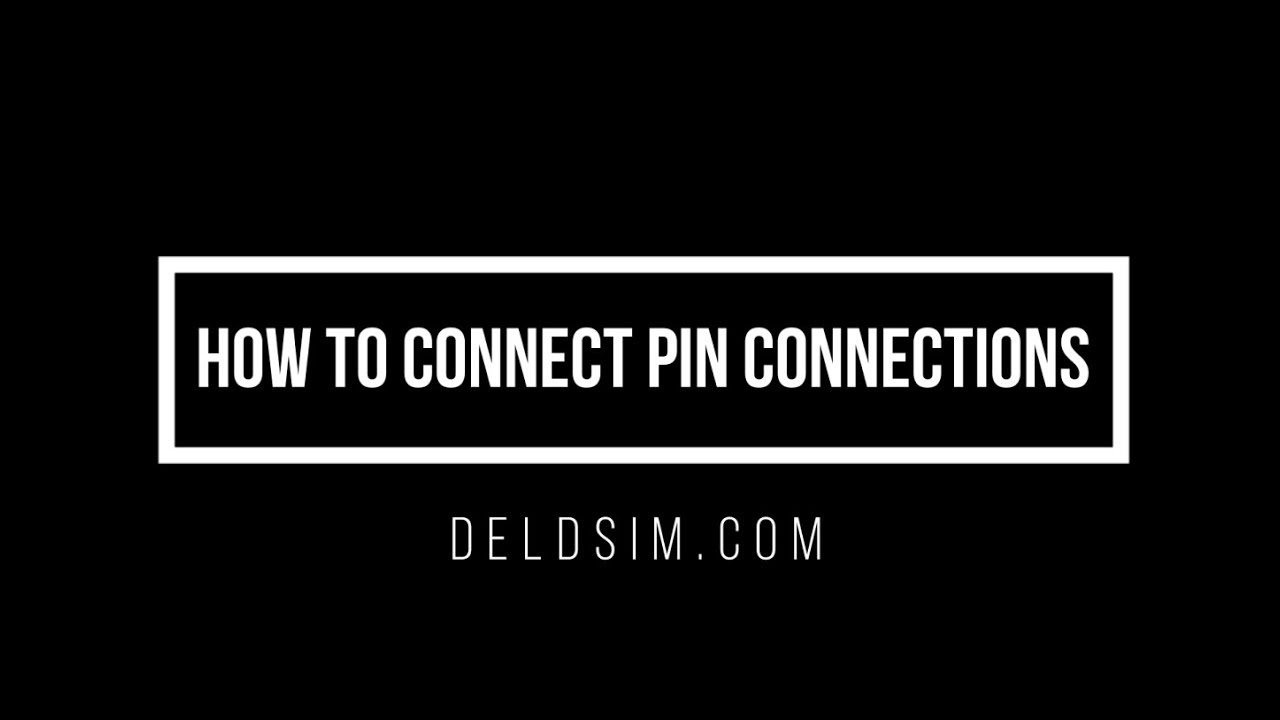 How to connect pin connections Thumbnail