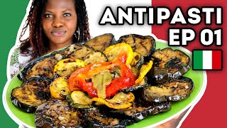 ANTIPASTI : LÉGUMES GRILLÉS MARINÉS 🇮🇹 (mise en bouche à l'italienne)