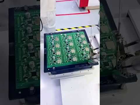 Soldering electronic technology 五軸自動焊錫機，焊屏蔽蓋看看效率怎么樣 自動焊錫機 焊錫機