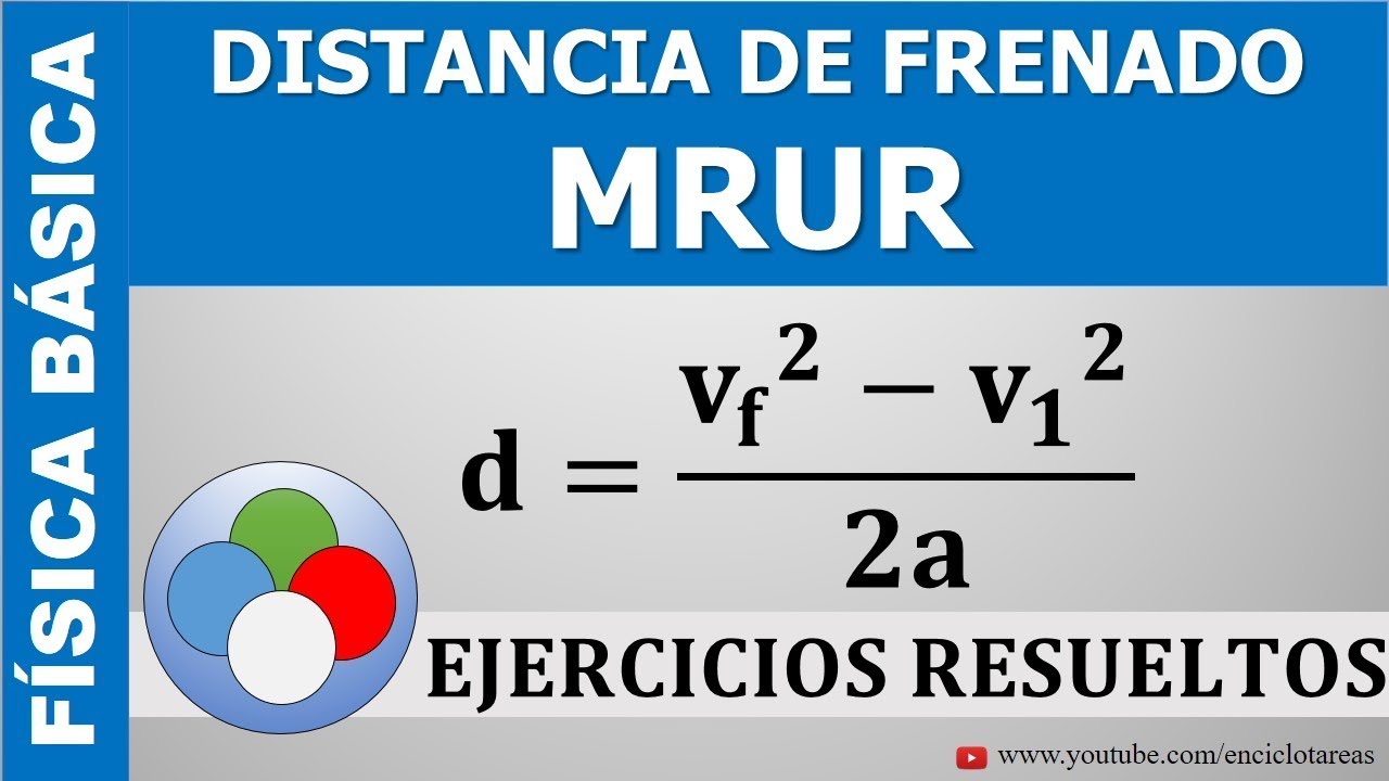 EJERCICIO RESUELTO - DISTANCIA AL FRENAR (MRUR)