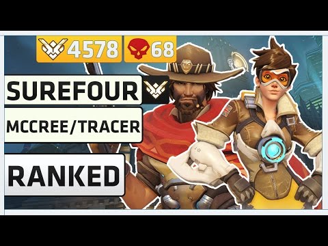 Rank 1 Mccree and Tracer Player Surefour | Overwatch