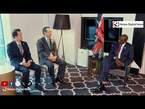 President Ruto holds talks with Japan External Trade Organization (JETRO) Chairman Ishiguro Norihiko