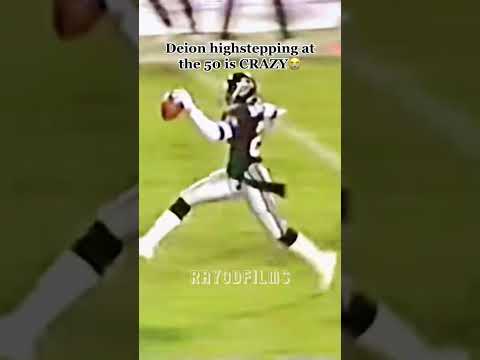 Deion Sanders was highstepping MID FIELD😟#shorts #nfl