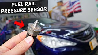 HYUNDAI SONATA FUEL RAIL PRESSURE SENSOR REPLACEMENT LOCATION REMOVAL