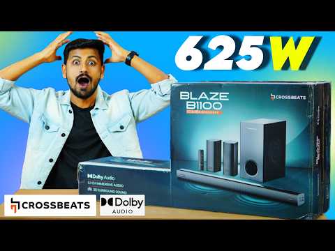 CrossBeats Blaze B1100 Soundbar! 🔥 625W, 5.1 Dolby Audio ⚡Best Soundbar UNDER 10000 IN 2026 India🔥