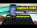 Logitech K480 Multi Device Bluetooth Keyboard For Windows Mac Chrome OS Android IOS