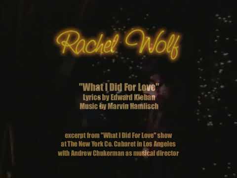 What I Did For Love - Rachel Wolf