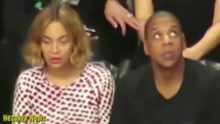 BIZARRE!! Beyonce SWAYS Back & Forth With NO Music PLAYING at Courtside Basketball Game!! #beyonce