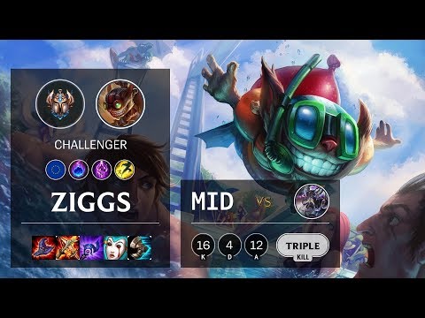 Ziggs Mid vs Kassadin - EUW Challenger Patch 10.4