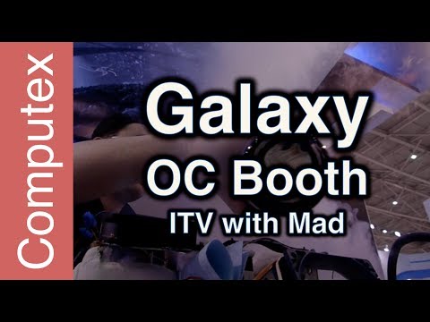 Galaxy Overclocking booth with Mad Tse - Computex 2014