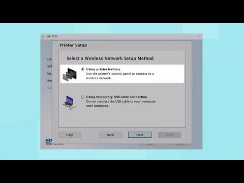 Connecting Your Printer to a Wireless Network Using the Buttons on the Printer