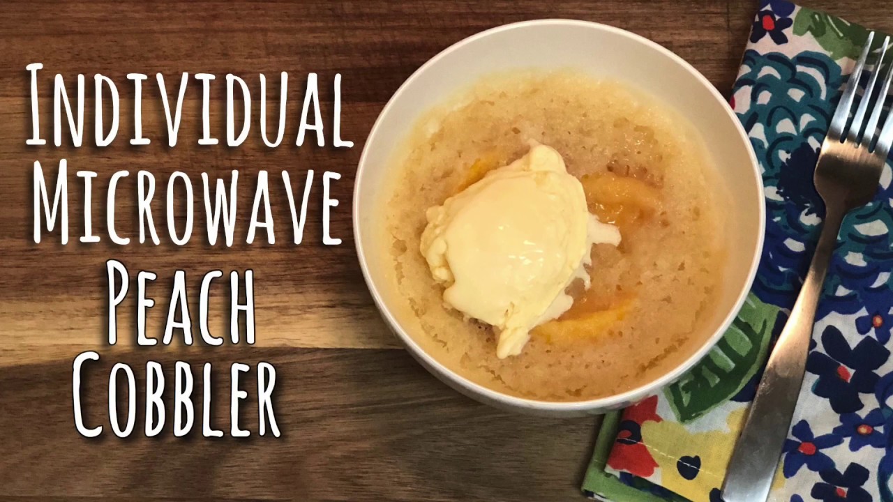 Individual Peach Cobbler // Microwave // Midnight Snack // This Luster Life