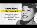 Summertime - Ella Fitzgerald Lyrics (HD Quality)