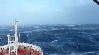 Ship in Indian ocean. Storm.