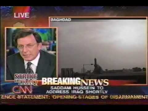 News coverage during the US invasion of Iraq , March 20 2003 part 2 - CNN