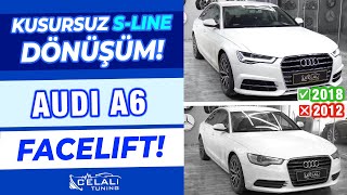 AUDİ A6 2012'DEN 2018 MAKYAJLI KASA FACELİFT DÖNÜŞÜM BODY KİT UYGULADIK!CELALİ T