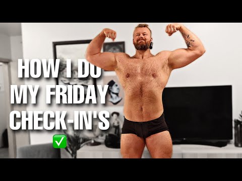 How I do my Friday check in's in prep for a Bodybuilding Show