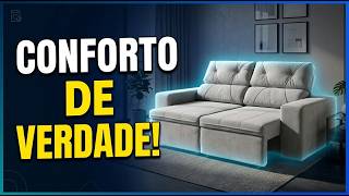Sofá Retrátil Reclinável 3 Lugares Suede Evolution | Conforto e Elegância