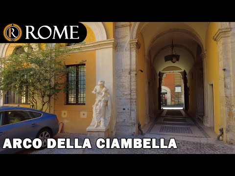 Rome guided tour  ➧ Via dell'Arco della Ciambella [4K Ultra HD]