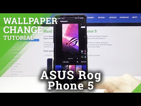Choose and Change Lock Screen Design - ASUS ROG Phone 5 Wallpaper
