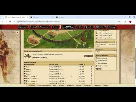 Tribal Wars Gameplay - Contested bonus village