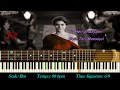 Janam Janam Dilwale | Arijit Singh | Instrumental | Karaoke | Piano Notes & Chords Tutorial