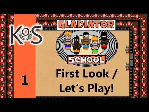 Gladiator School Ep 1: Learning the Ropes  - First Look - Let's Play, Gameplay