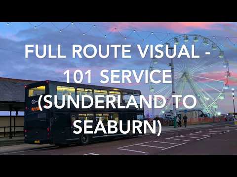 Full Route Visual - Go North East Service 101