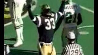 Mike Sellers destroys the Rider defense