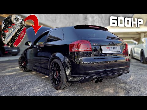 8000+rpm Audi S3 8P by VA.MA (600HP) *SLEEPER* |  DYNO Pulls, Accelerations & More!