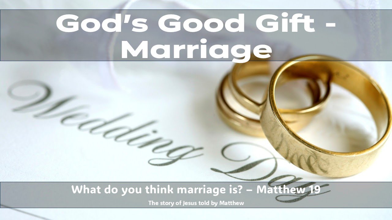 Marriage is one of God's Good Gifts. Don't break it!