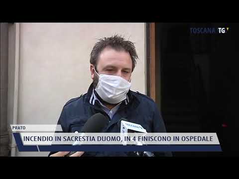 2021-10-18 PRATO - INCENDIO IN SACRESTIA DUOMO, IN 4 FINISCONO IN OSPEDALE