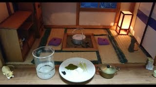 Mini food Japanese Miso Soup 和風ジオラマでミニチュアの本物の味噌汁作り