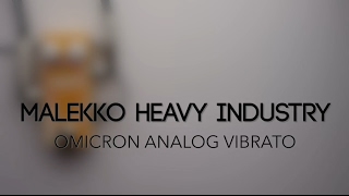 Video thumbnail for Malekko Heavy Industry Omicron Series Analog Vibrato Guitar Effects Pedal Demo by Pedal of the Day