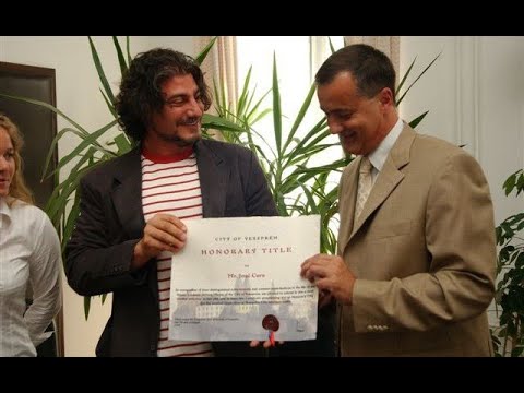JOSÉ CURA "CITIZEN OF HONOUR" in Veszprém in 2004