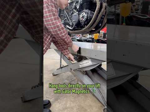 Video: Gator Magnetics Magnetic Hooks for Motorcycle Shop Organization video thumbnail