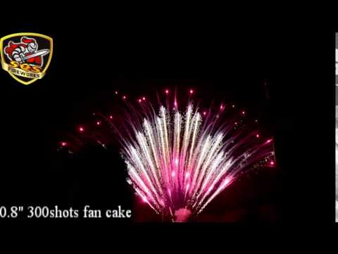 0.8" 300shots fan cake