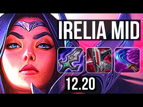 IRELIA vs SYNDRA (MID) | 72% winrate, 6 solo kills | KR Master | 12.20