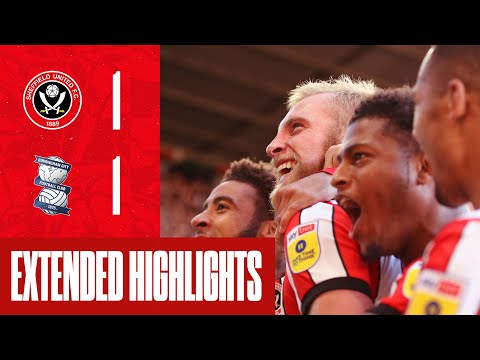 Sheffield United 1-1 Birmingham City | EFL Championship highlights | McBurnie & Deeney Goals. 🤝